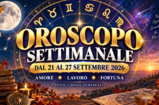 roscopo settimanale dal 21 al 27 settembre 2026