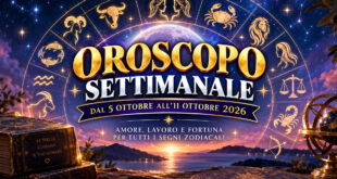 Oroscopo settimanale dal 5 all’11 ottobre 2026