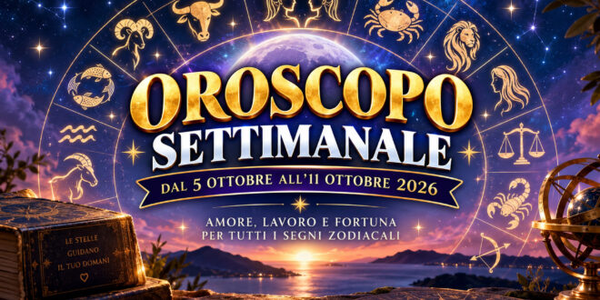 Oroscopo settimanale dal 5 all’11 ottobre 2026