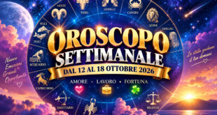Oroscopo settimanale dal 12 al 18 ottobre 2026