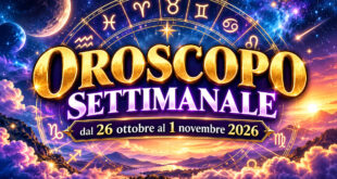 Oroscopo settimanale dal 26 ottobre al 1 novembre 2026