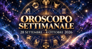 Oroscopo settimanale dal 28 settembre al 4 ottobre 2026